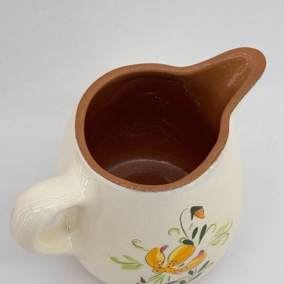 Vintage Stangl Pottery Ceramic Creamer Tiger Lily Yellow Brown 4" USA - Picture 5 of 8